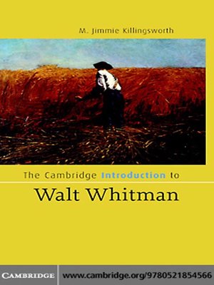 cover image of The Cambridge Introduction to Walt Whitman